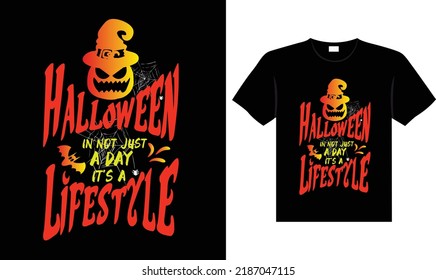 Halloween horror vintage t-shirt design, scary print template vector graphics, high-quality typography illustration shirt design