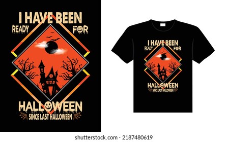 Halloween horror vintage t-shirt design, scary print template vector graphics, high-quality typography illustration shirt design