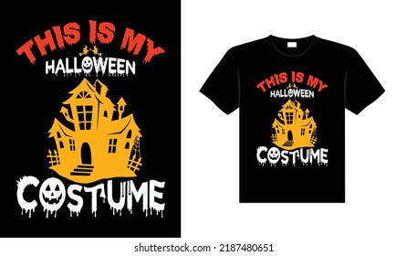 Halloween horror vintage t-shirt design, scary print template vector graphics, high-quality typography illustration shirt design