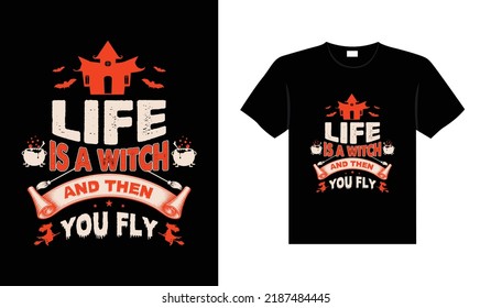 Halloween horror vintage t-shirt design, scary print template vector graphics, high-quality typography illustration shirt design