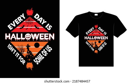 Halloween horror vintage t-shirt design, scary print template vector graphics, high-quality typography illustration shirt design