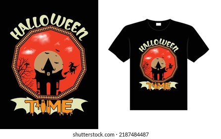 Halloween horror vintage t-shirt design, scary print template vector graphics, high-quality typography illustration shirt design