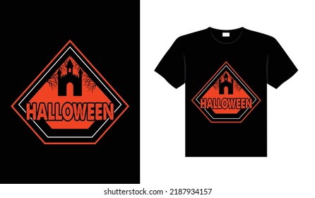 Halloween horror vintage t-shirt design, scary print template vector graphics, high-quality typography illustration shirt design