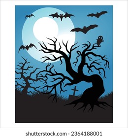 Halloween-Haushintergrund-Design von Illustrator