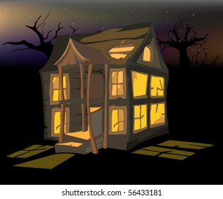 The halloween house EPS10