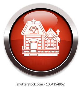 halloween house icon