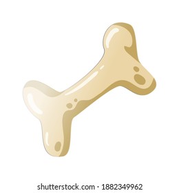 Halloween human bone with rip symbols scary vector illustration