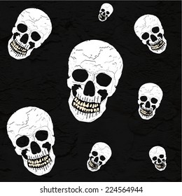 halloween human  skull  background
