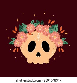 Halloween human skull vector illustration, Halloween skull vector illustration, skull print, human skull vector