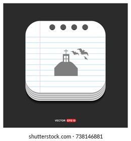 Halloween Hunted House Icon