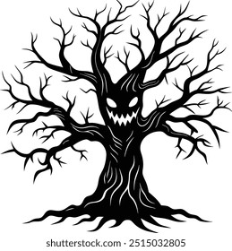 Halloween Hunted House Vector Art