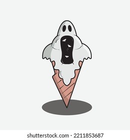 Halloween ice cream. Art that depicts pleasure as well as fear