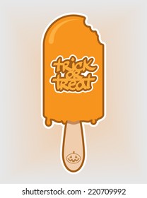 Halloween Ice Cream.Vector Illustration