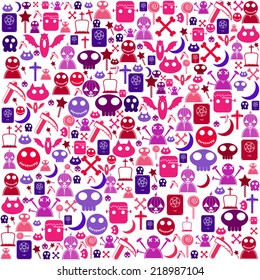 Halloween icon background , vector illustration 