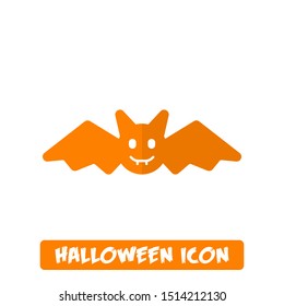 Halloween icon, bat icon, wings icon, vector