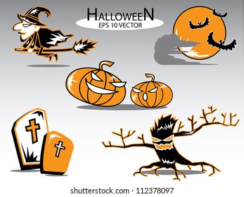 Halloween icon cartoon
