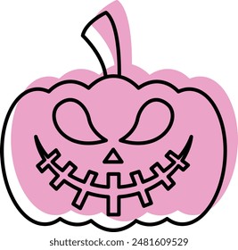 Halloween Icon - Celebrating the Spooky Spirit of All Hallows' Eve with Ghosts, Ghouls, and Pumpkins