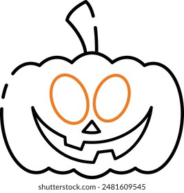 Halloween Icon - Celebrating the Spooky Spirit of All Hallows' Eve with Ghosts, Ghouls, and Pumpkins