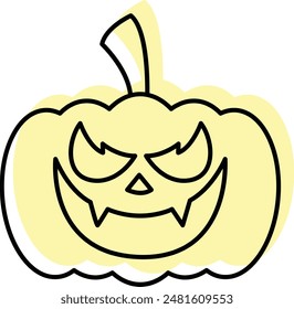 Halloween Icon - Celebrating the Spooky Spirit of All Hallows' Eve with Ghosts, Ghouls, and Pumpkins