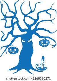 Halloween-Symbol, Halloween-Zeichen, schwarzer Vektorsymbol