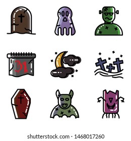 Halloween icon collection - vector illustration