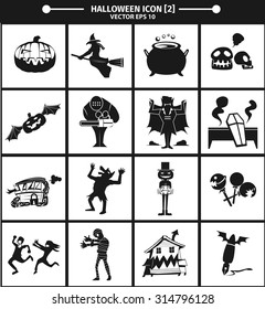 Halloween icon collection version 02. vector Illustration,Graphic Design