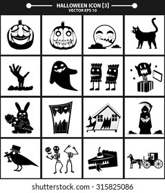 Halloween icon collection version 03. vector Illustration,Graphic Design