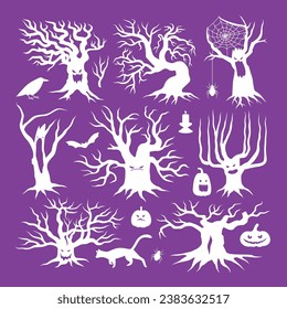 Halloween Icon Creepy Element Flat