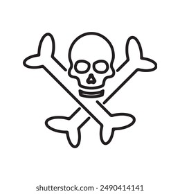 The Halloween icon depicts a dead person's skull. Usually used for Halloween celebrations such as logos, clothes, greeting cards and others.