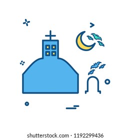 Halloween icon design vector