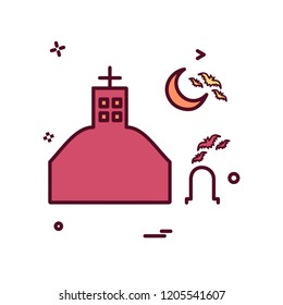 Halloween icon design vector