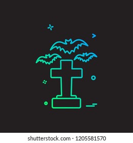 Halloween icon design vector