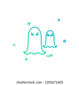 Halloween icon design vector