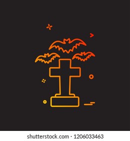 Halloween icon design vector