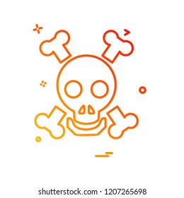 Halloween icon design vector