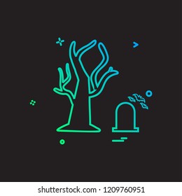 Halloween icon design vector