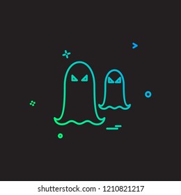 Halloween icon design vector