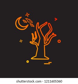 Halloween icon design vector