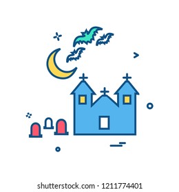 Halloween icon design vector