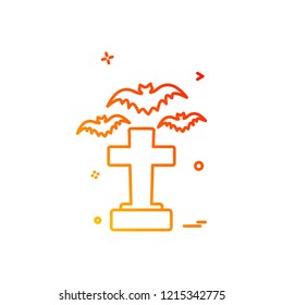 Halloween icon design vector
