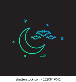 Halloween icon design vector