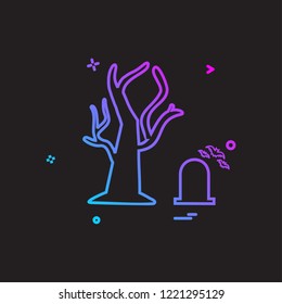 Halloween icon design vector