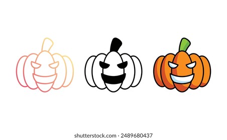 Diseño de icono de Halloween con fondo blanco ilustración de stock
