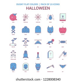 Halloween icon Dusky Flat color - Vintage 25 Icon Pack