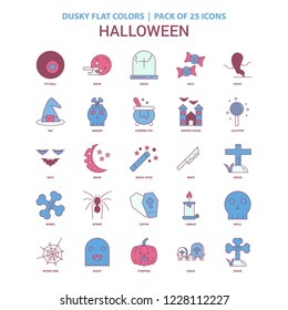 Halloween icon Dusky Flat color - Vintage 25 Icon Pack