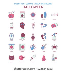 Halloween icon Dusky Flat color - Vintage 25 Icon Pack