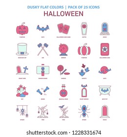 Halloween icon Dusky Flat color - Vintage 25 Icon Pack