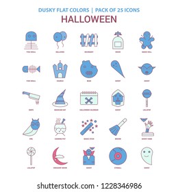 Halloween icon Dusky Flat color - Vintage 25 Icon Pack