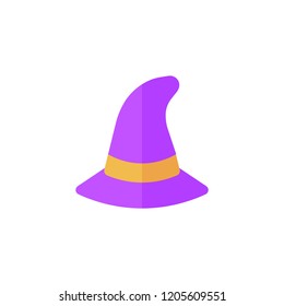Halloween icon with funny color in flat design style