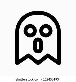 Halloween Icon with ghost graphic vector